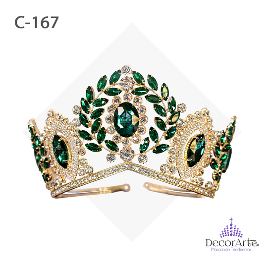 Corona de XV Aplicación Con Guias De Hojas