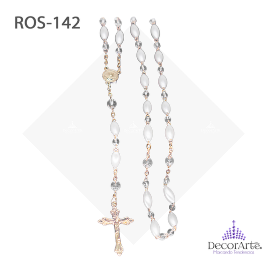 Rosario De Olivo Acrilico Y Bola Vidrio