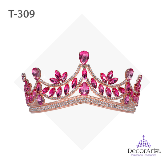 Tiara Con Gotas En Las Puntas Y Metal