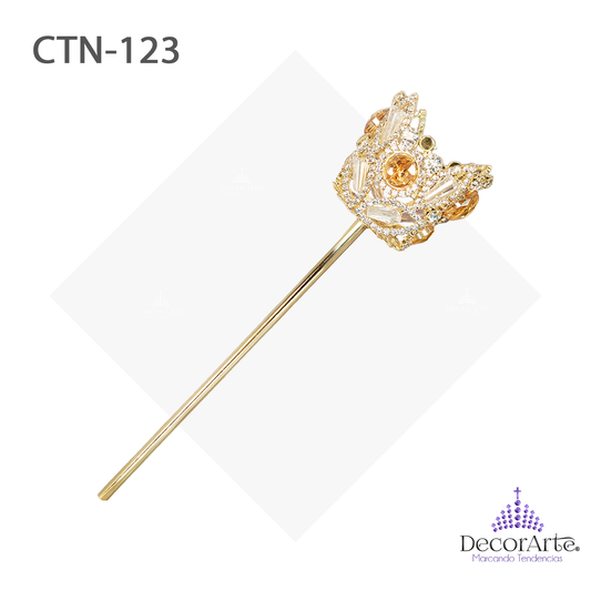 Cetro Circular Con Lunetas Y Cono Enmarcado