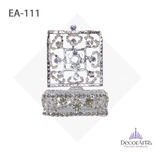 Estuche De Arras Especial Cuadrado Con Corazones De Cadena