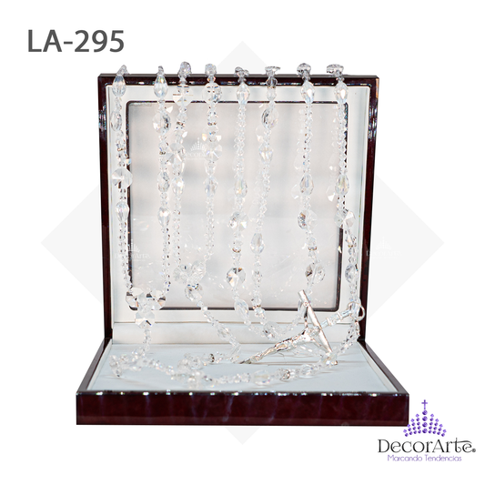 Lazo Eco. Vidrio #5 Con Gota Cristal Gde, Octagon, Trompo #8 Y Ronde #6