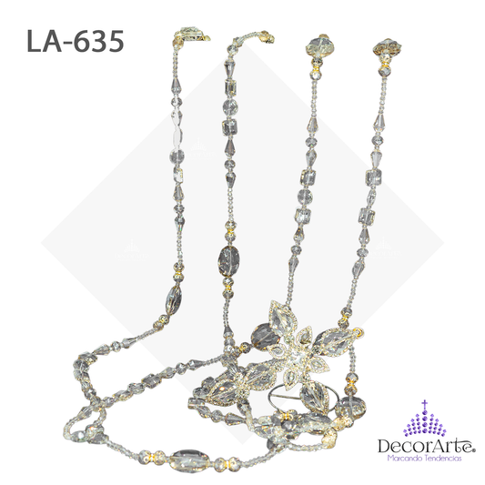 Lazo Pasado Honey Con Ovales Y Cuadros