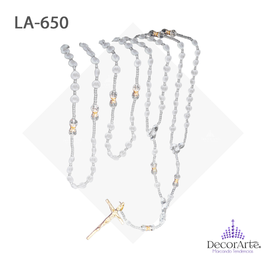 Lazo Con Corazón Roca Y Bola Vidrio