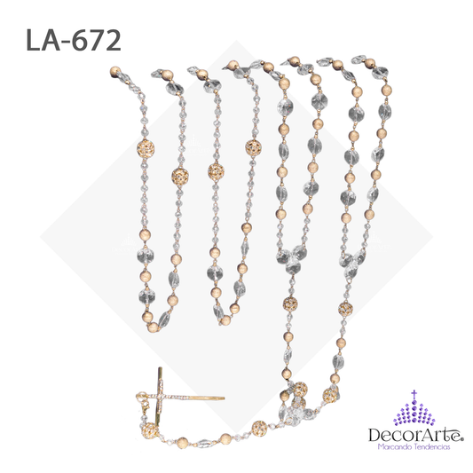 Lazo Engarce Con Octagón Transversal Nat Y Diamantada