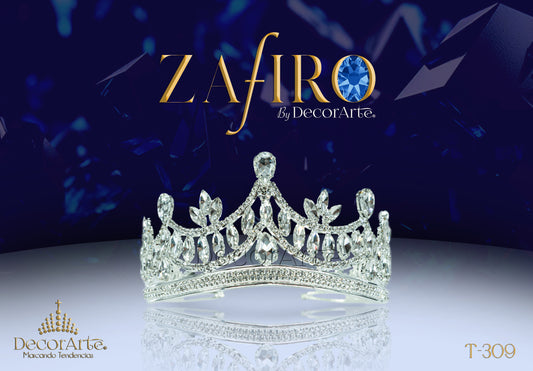 Tiara Con Gotas En Las Puntas Y Metal