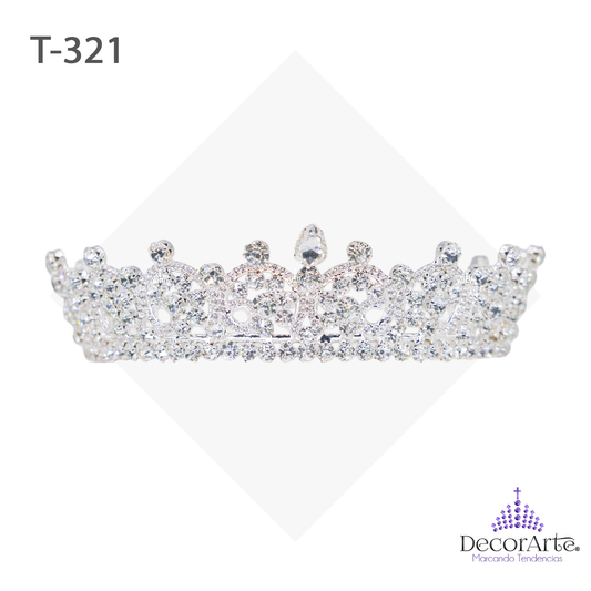 Tiara Con Caracoles De Cadena Y Alambre