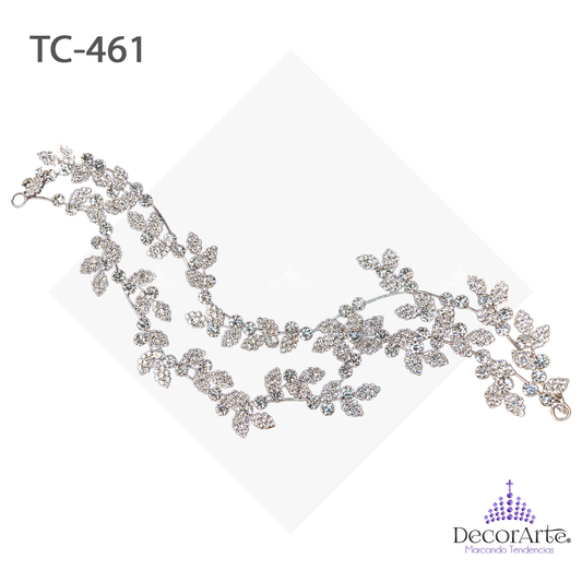 Tocado Enredadera Con Hojas De Cadena Y Piedra #29