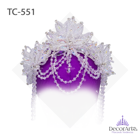 Diadema De Colgantes De Donas Engarsadas